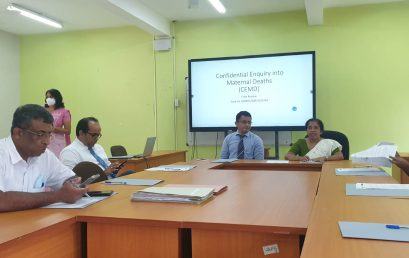 Inaugural Meeting of Confidential Enquiry into Maternal Deaths (CEMD)