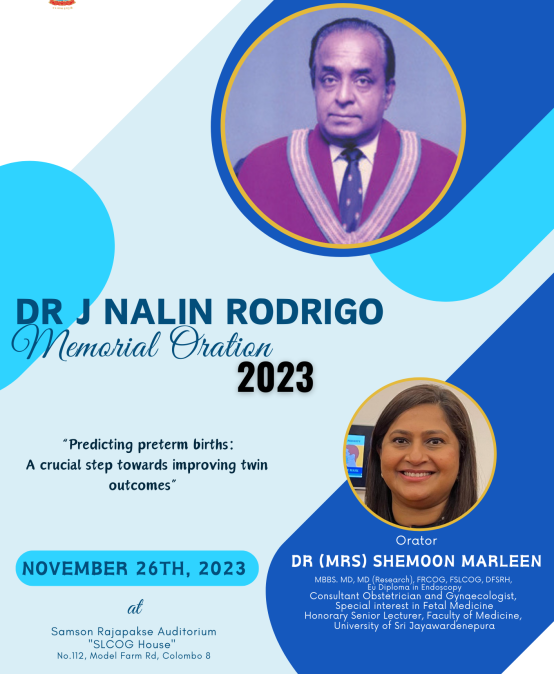 Dr Nalin Rodrigo Memorial Oration