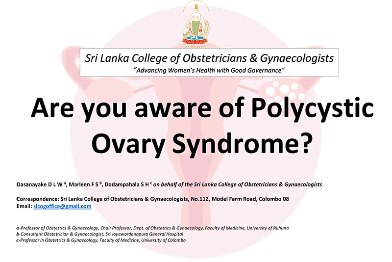 Are you aware of polycystic Ovary Syndrome?